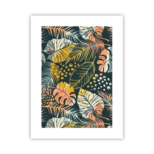 Poster - Fantasia di foglie - 30x40 cm