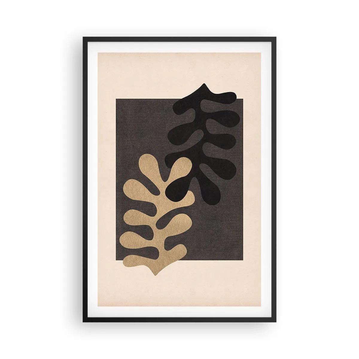 Poster in cornice nera - Assenza e completamento - 61x91 cm