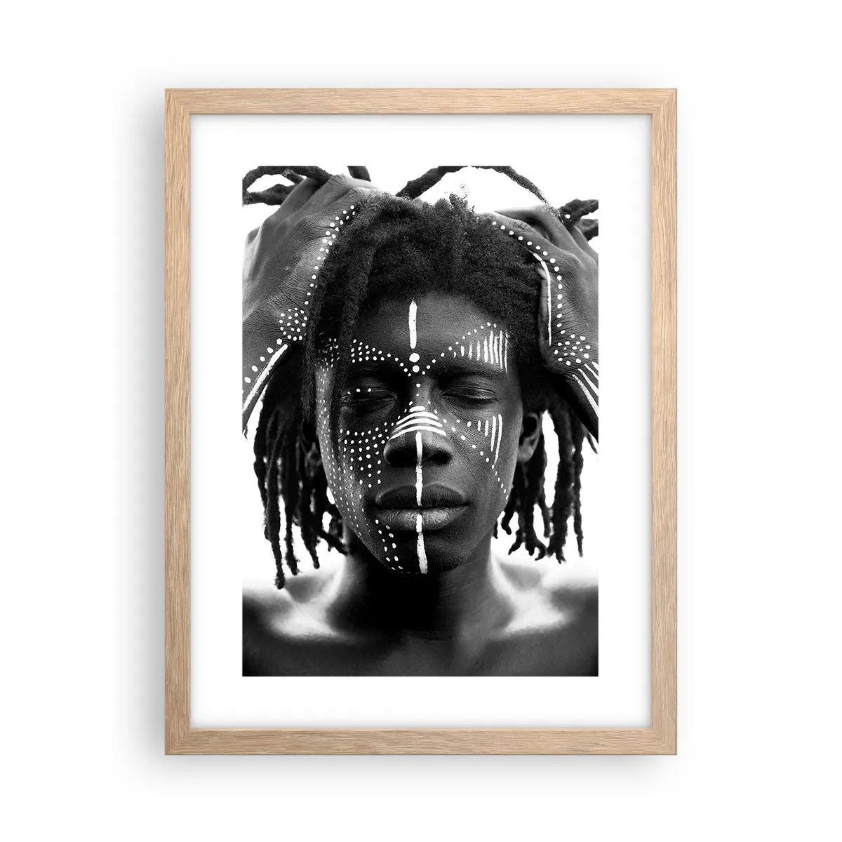 Poster in cornice rovere chiaro - Dove sei? - 30x40 cm