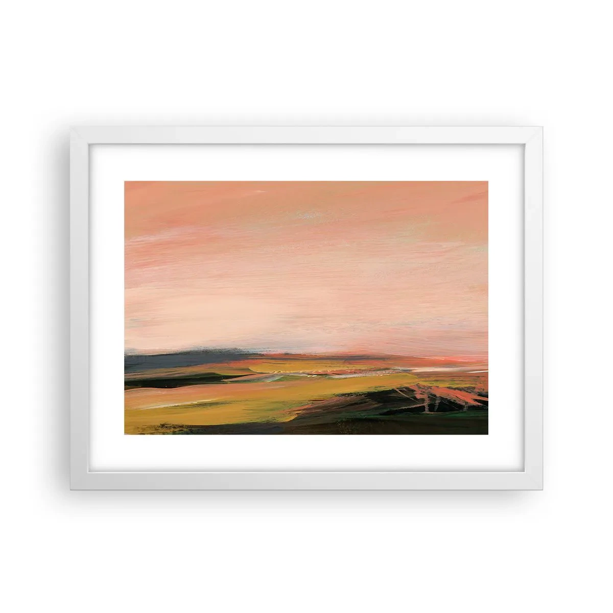 Poster in cornice bianca - In tonalità di rosa - 40x30 cm