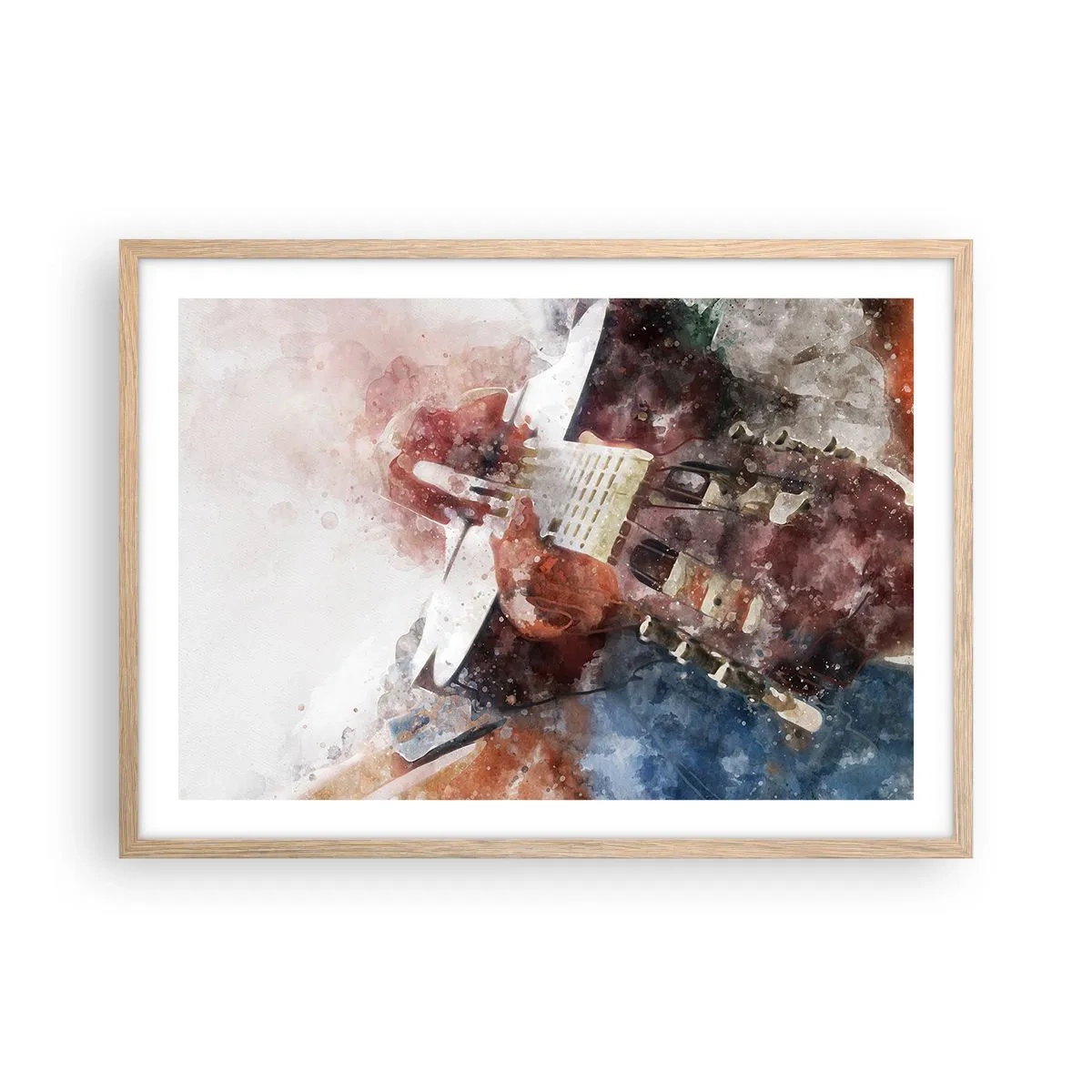 Poster in cornice rovere chiaro - E tu che ne pensi? - 70x50 cm