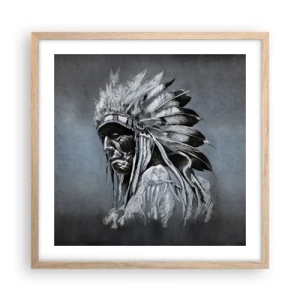 Poster in cornice rovere chiaro - Ritorno alle radici - 50x50 cm