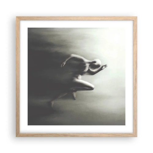 Poster in cornice rovere chiaro - Inarrestabile - 50x50 cm