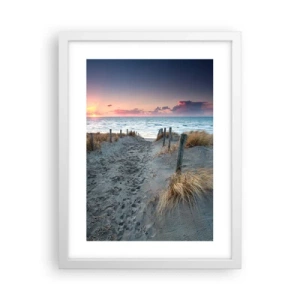 Poster in cornice bianca - Hai versato un arcobaleno di luce radiosa... - 30x40 cm