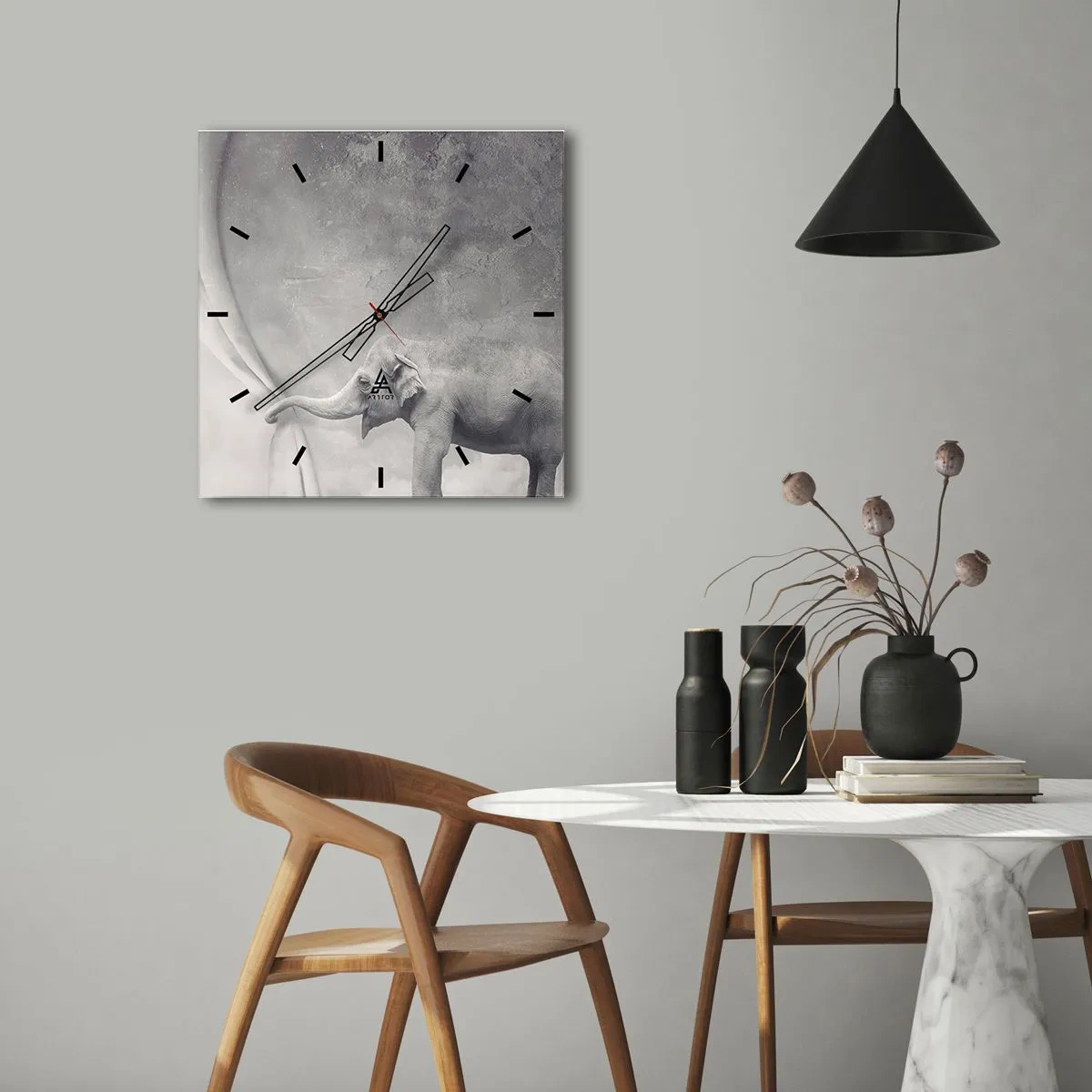 Orologio da parete - Orologio in Vetro - Svelare il mistero - 30x30 cm