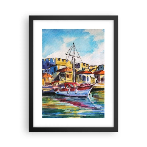 Poster in cornice nera - Un colorato pomeriggio - 30x40 cm