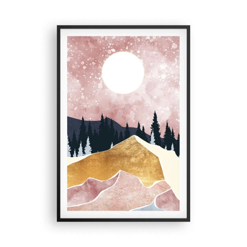 Poster in cornice nera - Guardiano notturno - 61x91 cm