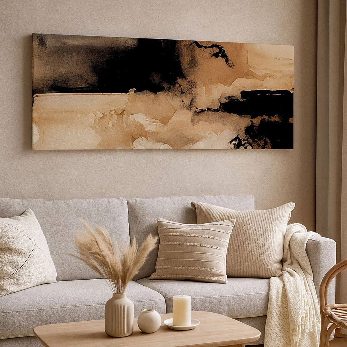 Quadro su tela - Stampe su Tela - Astrazione intrigante - 100x40 cm