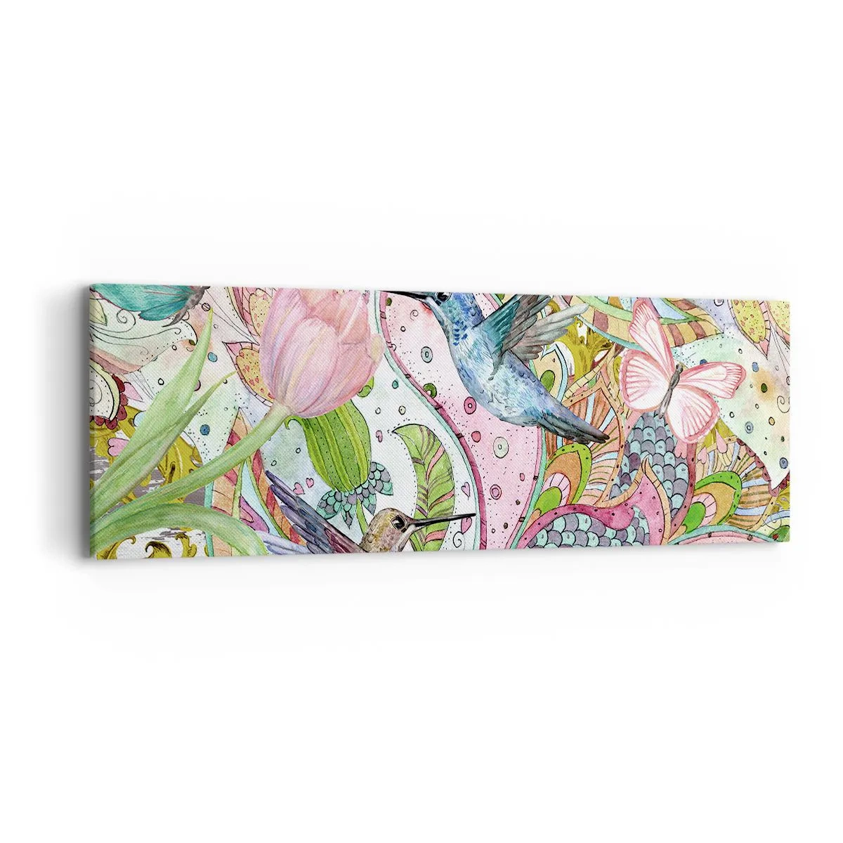 Quadro su tela - Stampe su Tela - Intrecciate nei rami - 90x30 cm