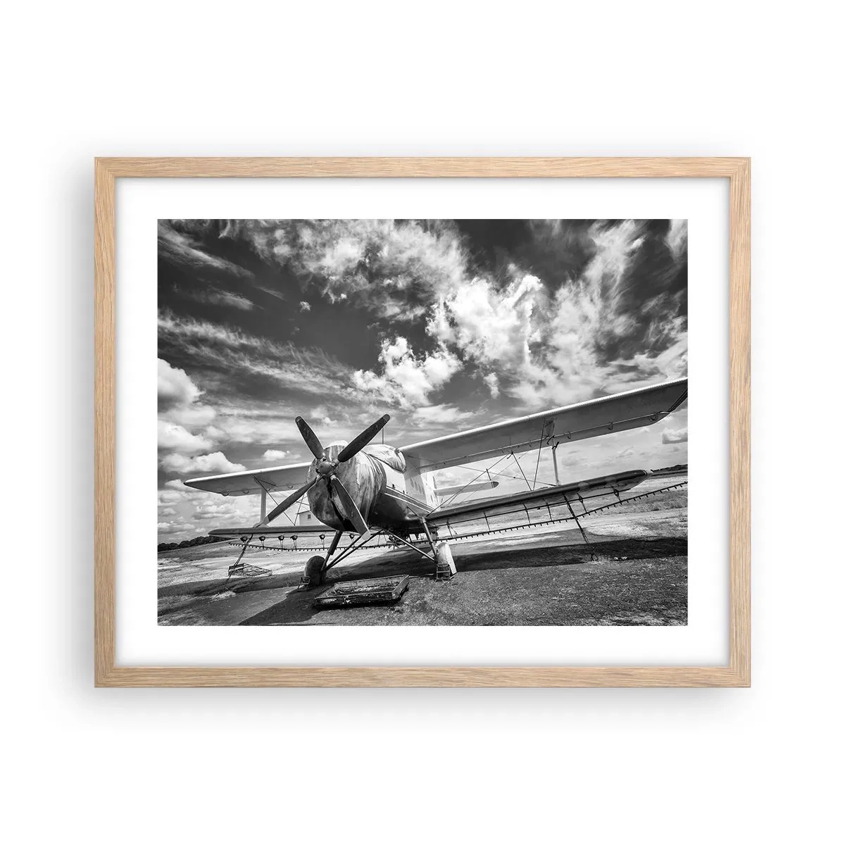 Poster in cornice rovere chiaro - Non vedo l'ora! - 50x40 cm