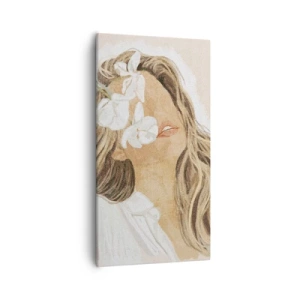 Quadro su tela - Stampe su Tela - In estasi tra i fiori - 55x100 cm