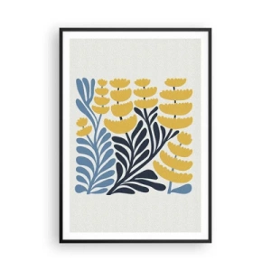 Poster in cornice nera - Aiuola soleggiata - 70x100 cm