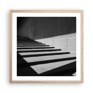 Poster in cornice rovere chiaro - La bellezza severa del modernismo - 50x50 cm