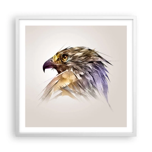 Poster in cornice bianca - Ritratto di guerriero - 60x60 cm