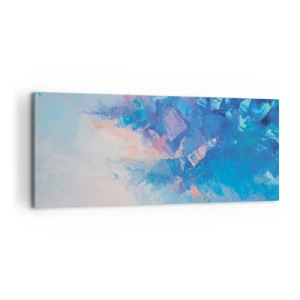 Quadro su tela - Stampe su Tela - Astrazione invernale - 100x40 cm