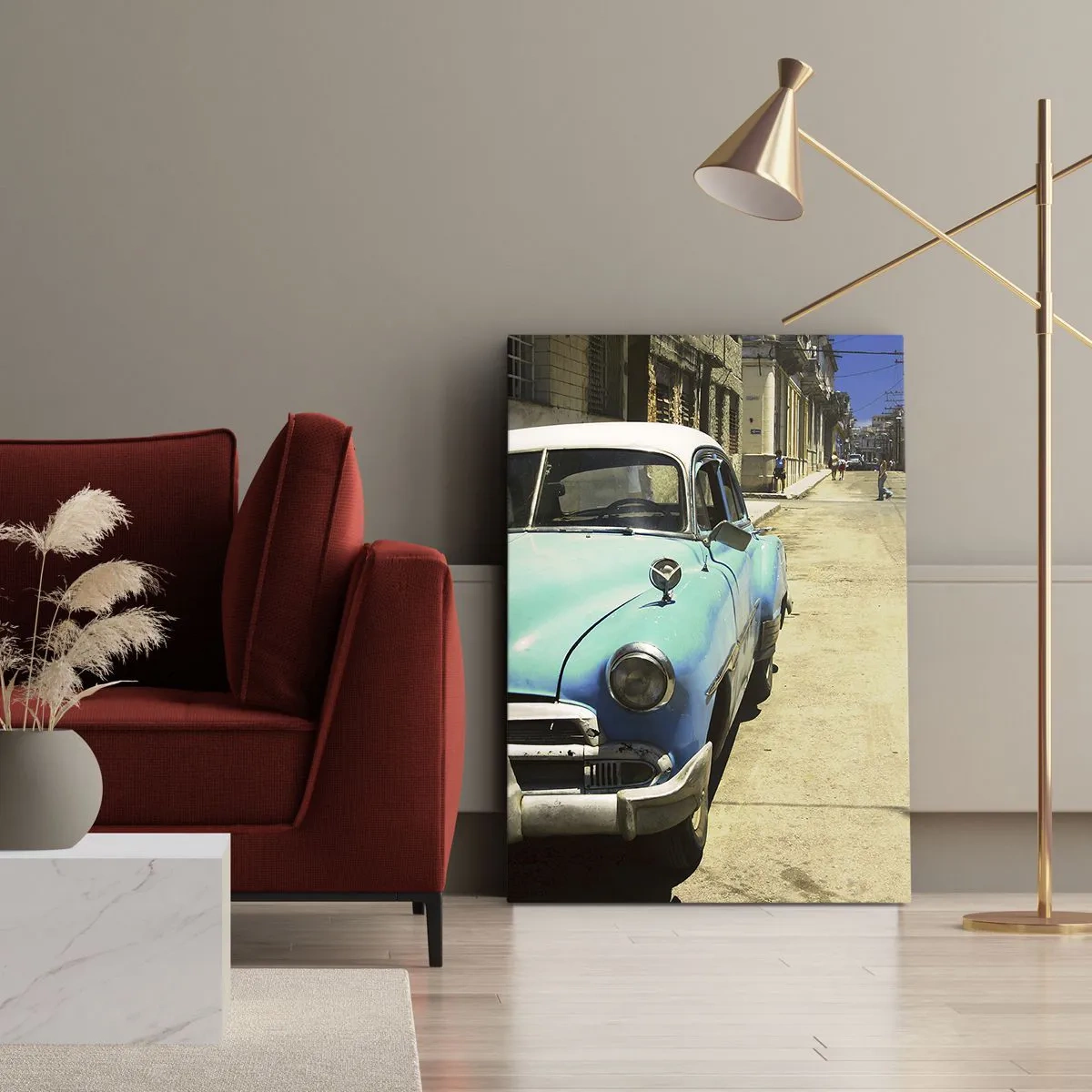 Quadro su tela - Stampe su Tela - Evviva Cuba! - 65x120 cm