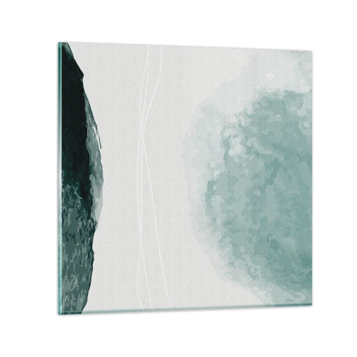 Quadro su vetro - Incontro con la nebbia - 30x30 cm