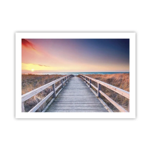Poster - Aurora serale baltica - 70x50 cm
