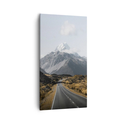 Quadro su tela - Stampe su Tela - Via verso il cuore dei monti - 55x100 cm