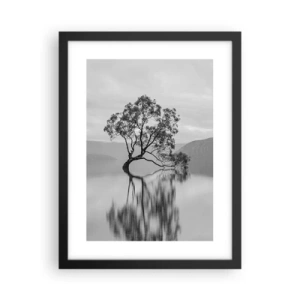 Poster in cornice nera - C'è un paese così - 30x40 cm