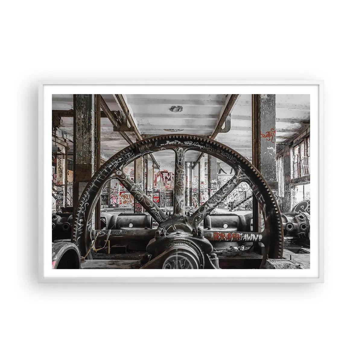 Poster in cornice bianca - La vita segreta della fabbrica - 100x70 cm