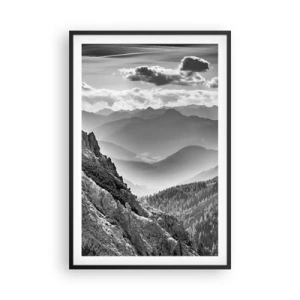 Poster in cornice nera - Fino all'orizzonte - 61x91 cm