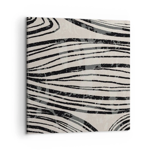 Quadro su tela - Stampe su Tela - Una palude di linee - 50x50 cm