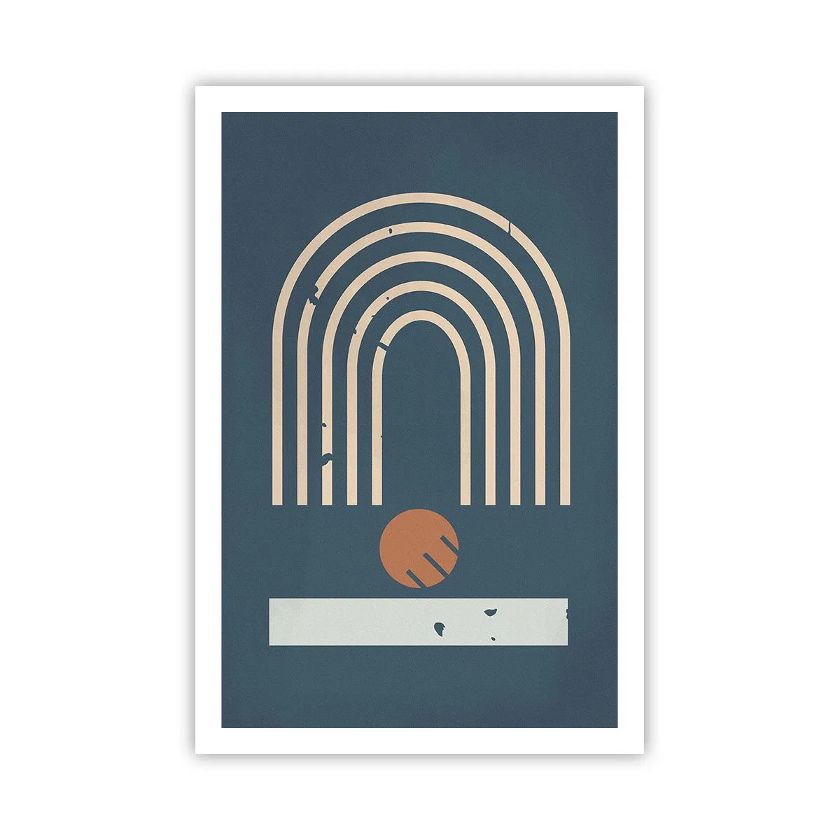 Poster - Geometria in blu - 61x91 cm