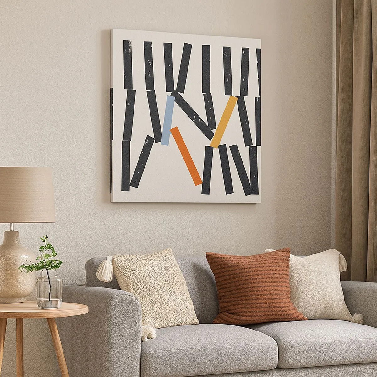 Quadro su tela - Stampe su Tela - Composizione: domino - 30x30 cm