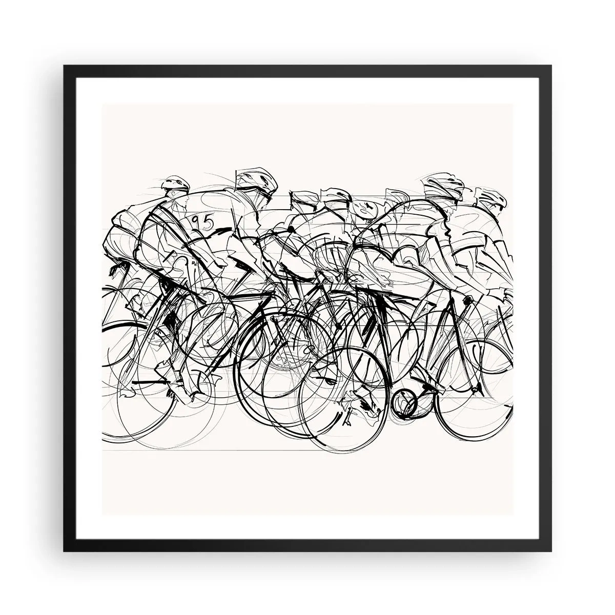 Poster in cornice nera - Insieme - 60x60 cm