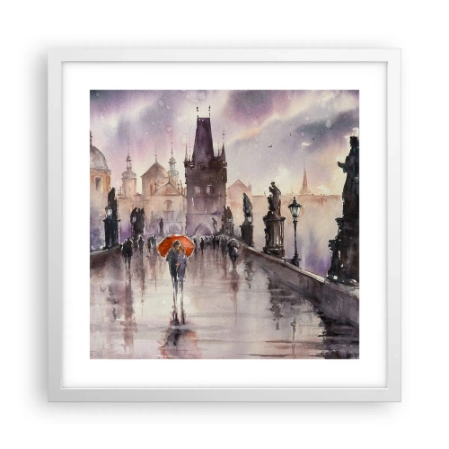 Poster in cornice bianca - Le persone non cambiano - 40x40 cm