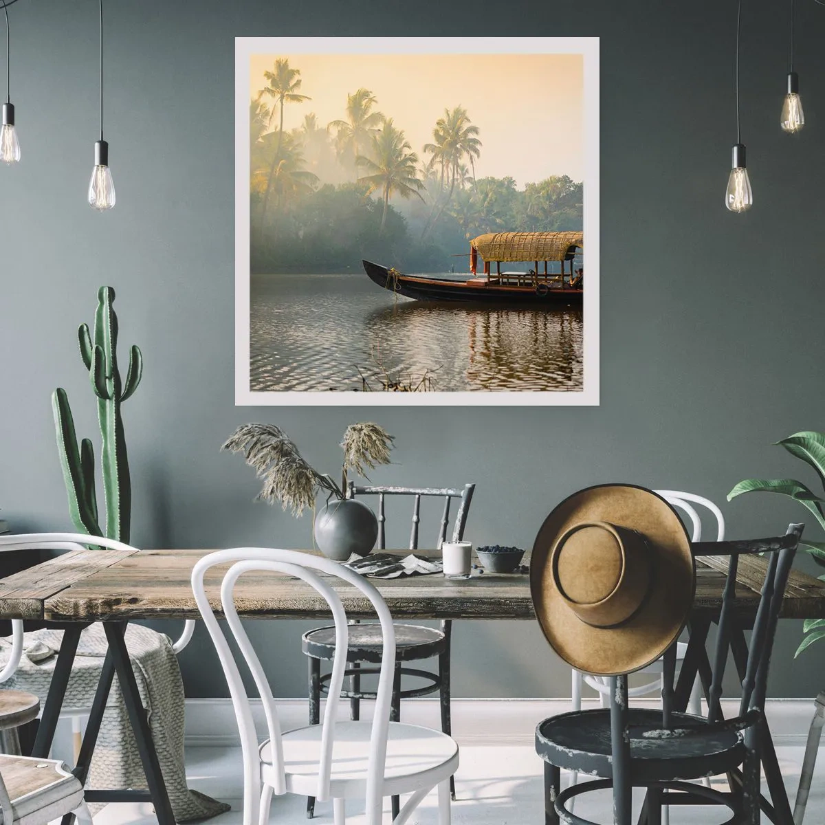 Poster - Casa sul fiume - 30x30 cm