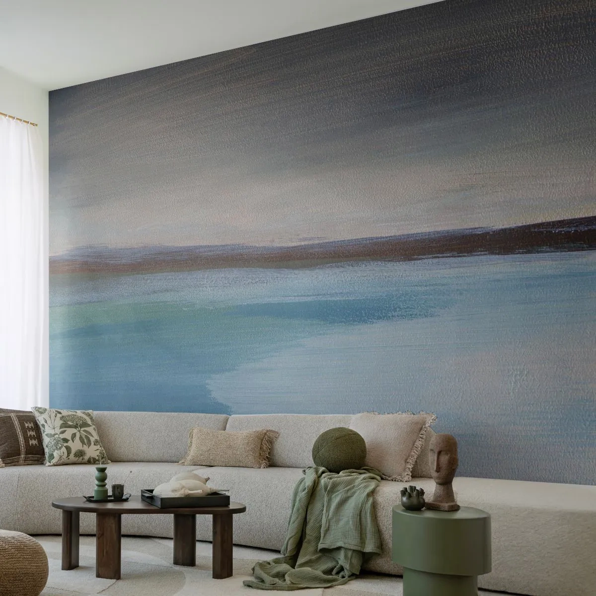 Fotomurali Premium Sand - Paesaggio orizzontale - Mare, Pezzo, Spiaggia - 450x315 cm