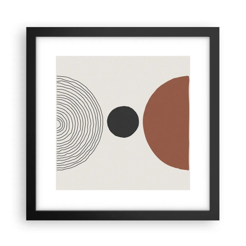 Poster in cornice nera - Al centro dell'attenzione - 30x30 cm