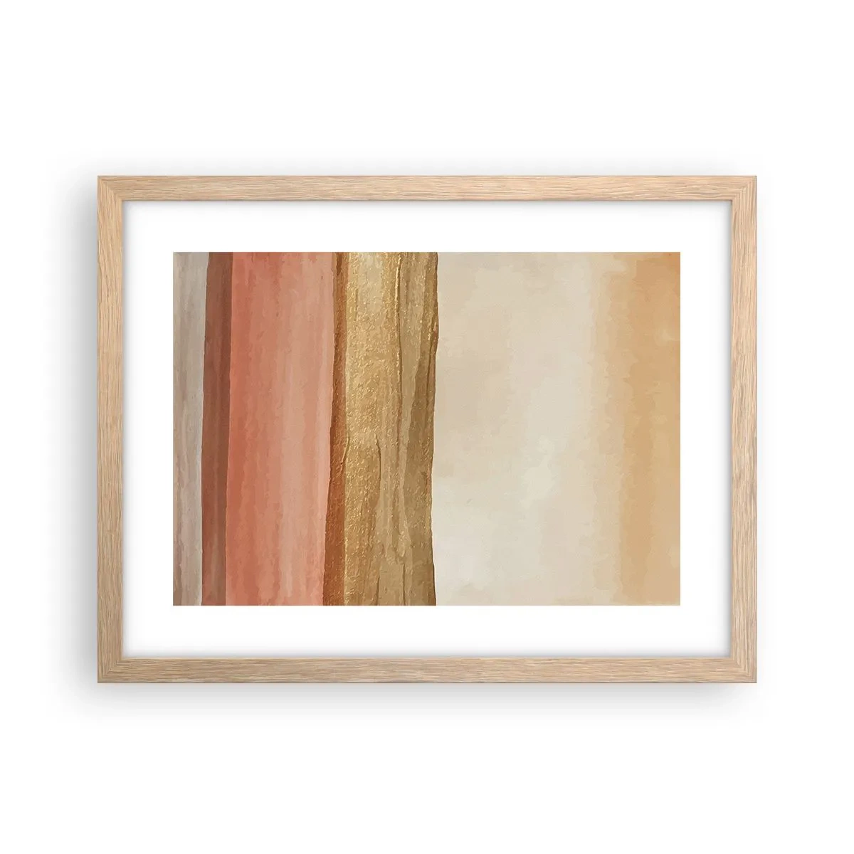 Poster in cornice rovere chiaro - Composizione verticale - 40x30 cm