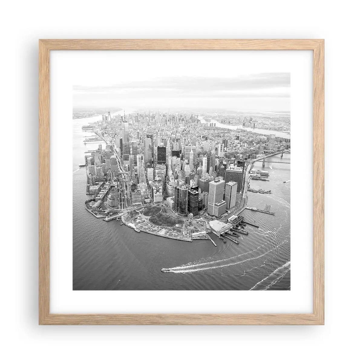 Poster in cornice rovere chiaro - Come non amarla? - 40x40 cm