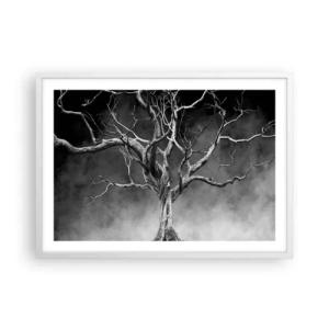 Poster in cornice bianca - Primordiale e sacro - 70x50 cm
