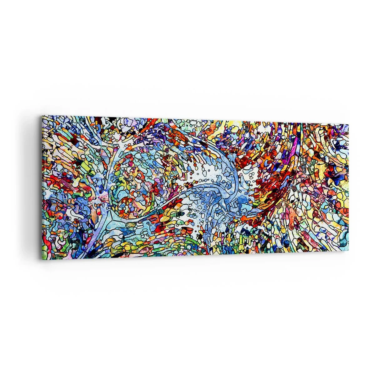 Quadro su tela - Stampe su Tela - Vetrate a gocce - 100x40 cm