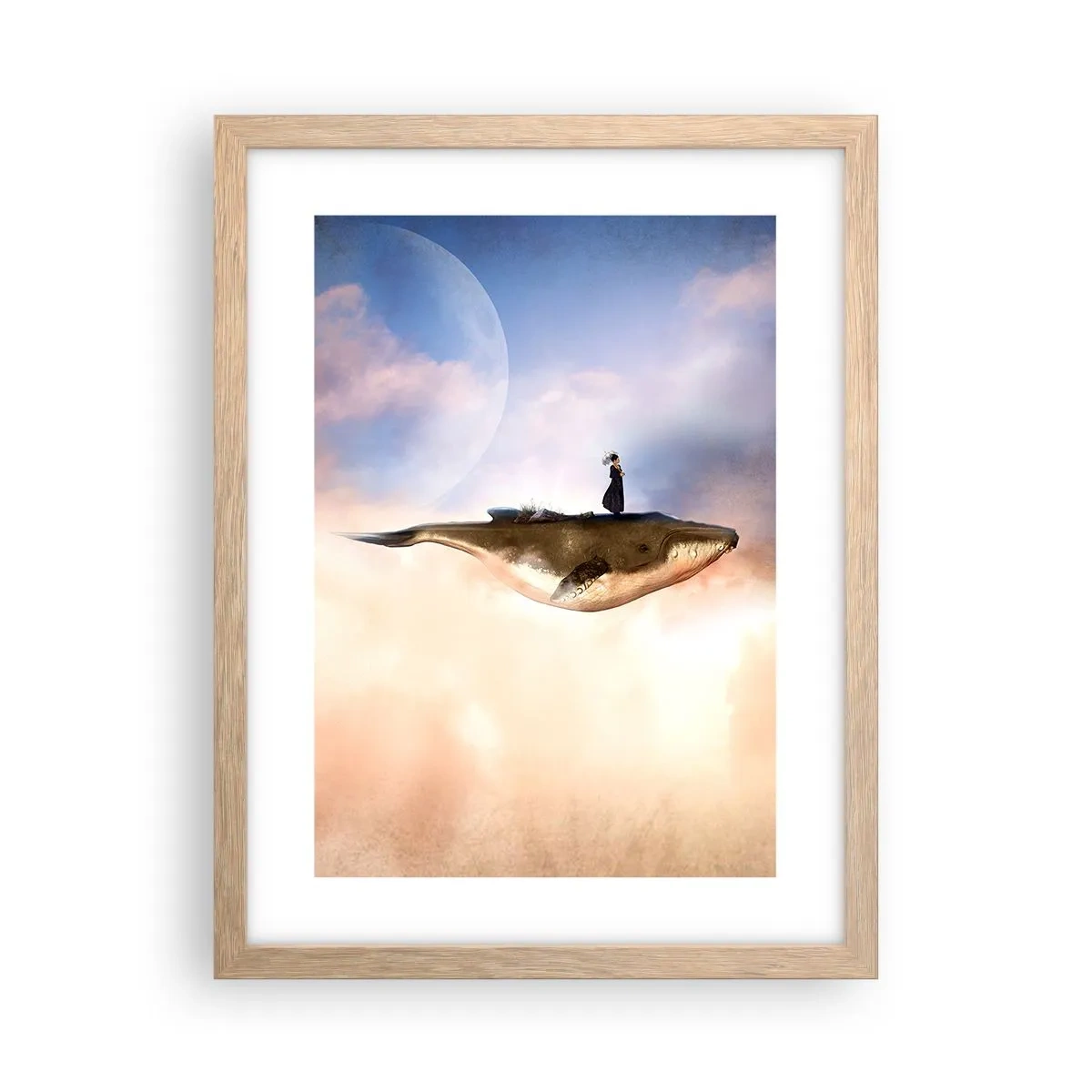 Poster in cornice rovere chiaro - Viaggio surreale - 30x40 cm