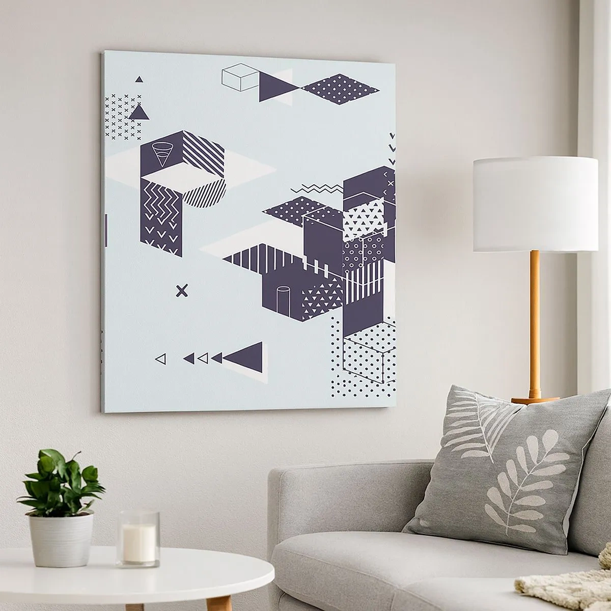 Quadro su tela - Stampe su Tela - La matematica nell'anima - 30x30 cm