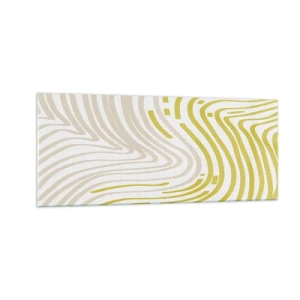 Quadro su vetro - Composizione con lieve deflessione - 100x40 cm