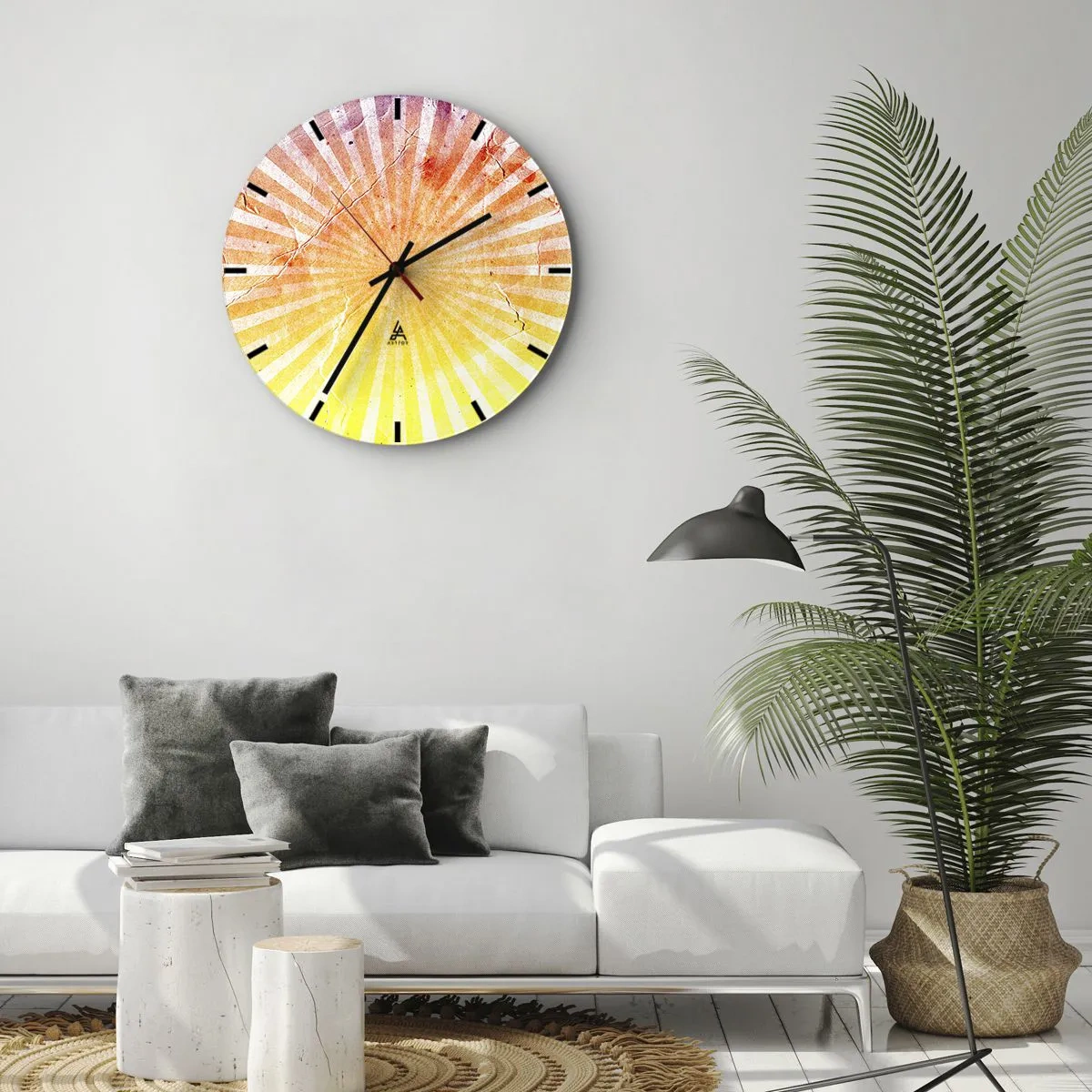 Orologio da parete - Orologio in Vetro - Albe e tramonti - 30x30 cm