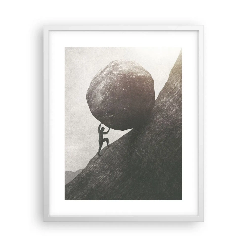Poster in cornice bianca - Credo contro ogni speranza - 40x50 cm