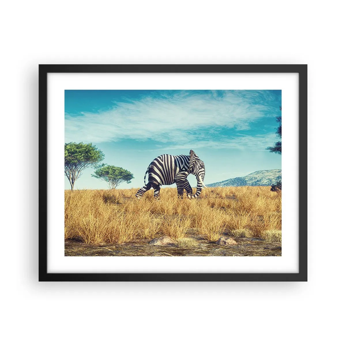 Poster in cornice nera - Il grigio non è più di moda - 50x40 cm