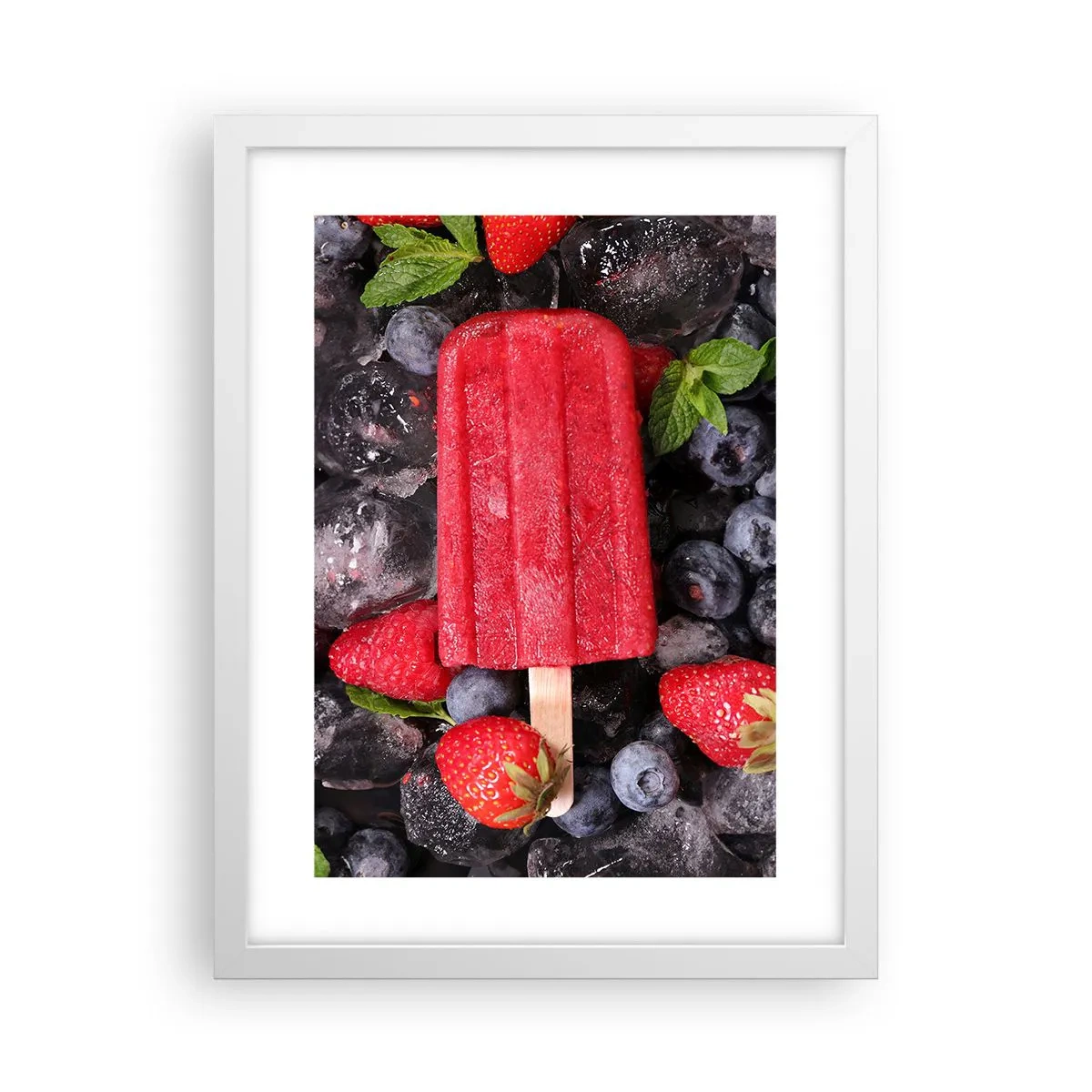 Poster in cornice bianca - Il sapore della calda estate - 30x40 cm
