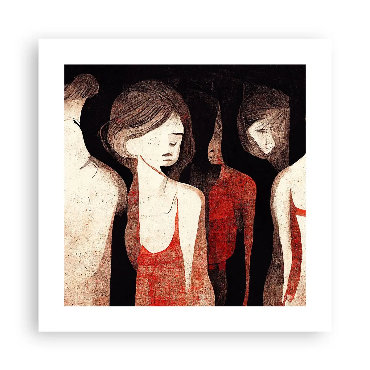 Poster - Madonne nell'oscurità - 40x40 cm