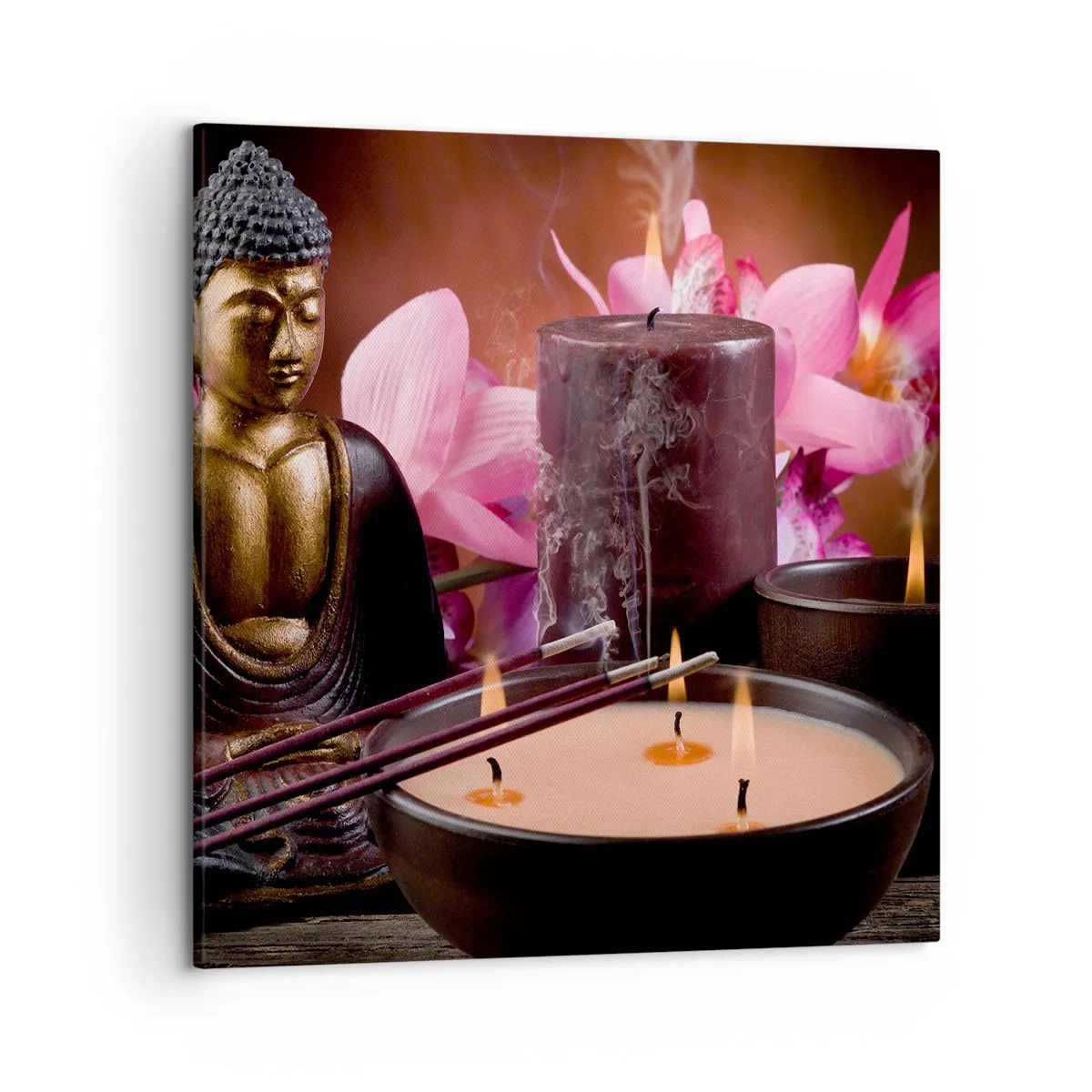 Quadro su tela - Stampe su Tela - Purificare la mente, calmare il corpo - 50x50 cm