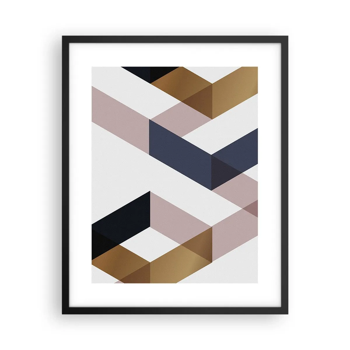 Poster in cornice nera - Piani e angoli - 40x50 cm