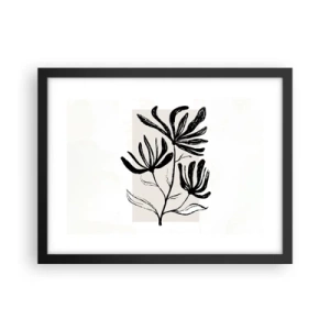 Poster in cornice nera - Uno schizzo per l'erbario - 40x30 cm