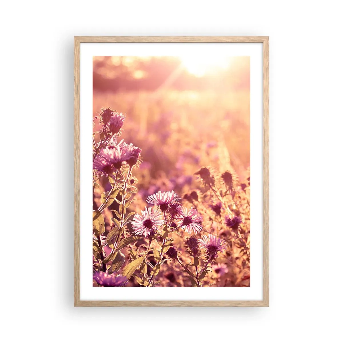 Poster in cornice rovere chiaro - Prima della fine dell'estate - 50x70 cm